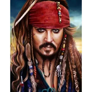 Captain Pirate - Full Square Diamond - 40x50CM