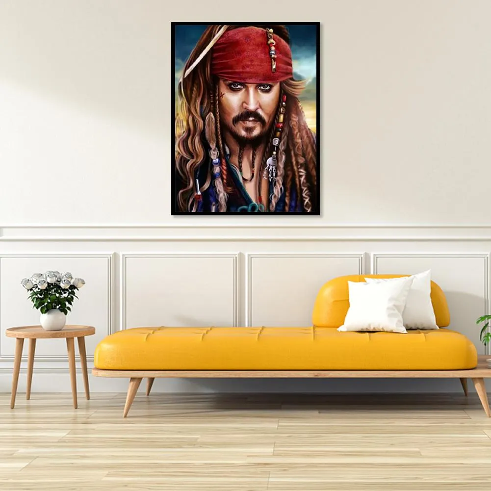 Captain Pirate - Full Square Diamond - 40x50CM