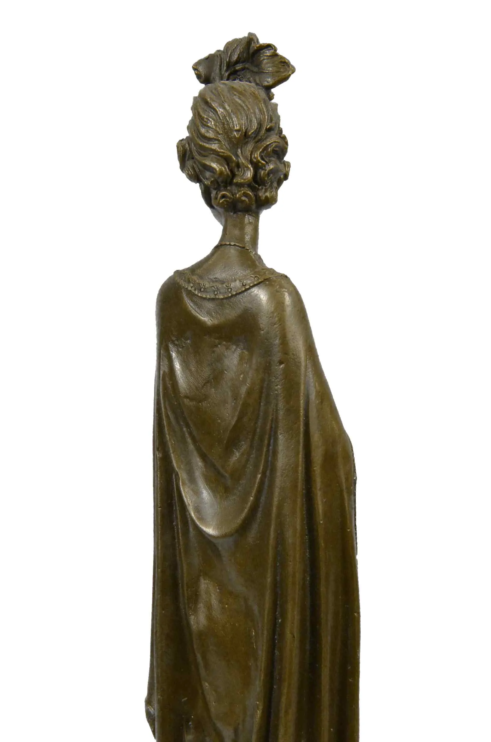 CLEARANCE SALE Dino Decarlo High Society Lady Bronze Art Deco Statue Sculpture