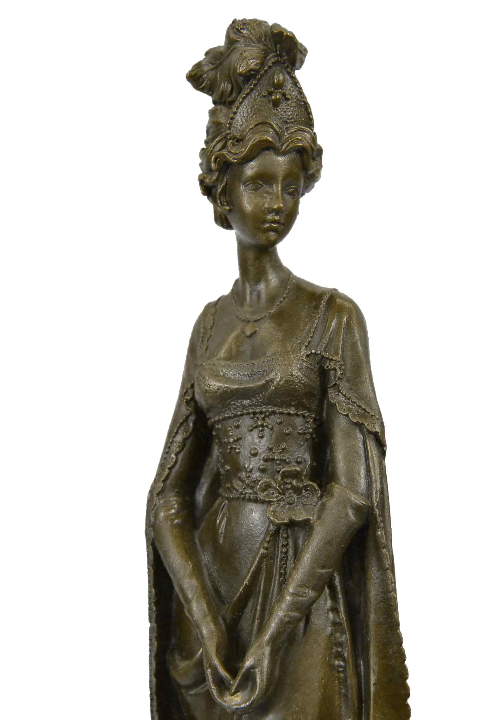 CLEARANCE SALE Dino Decarlo High Society Lady Bronze Art Deco Statue Sculpture