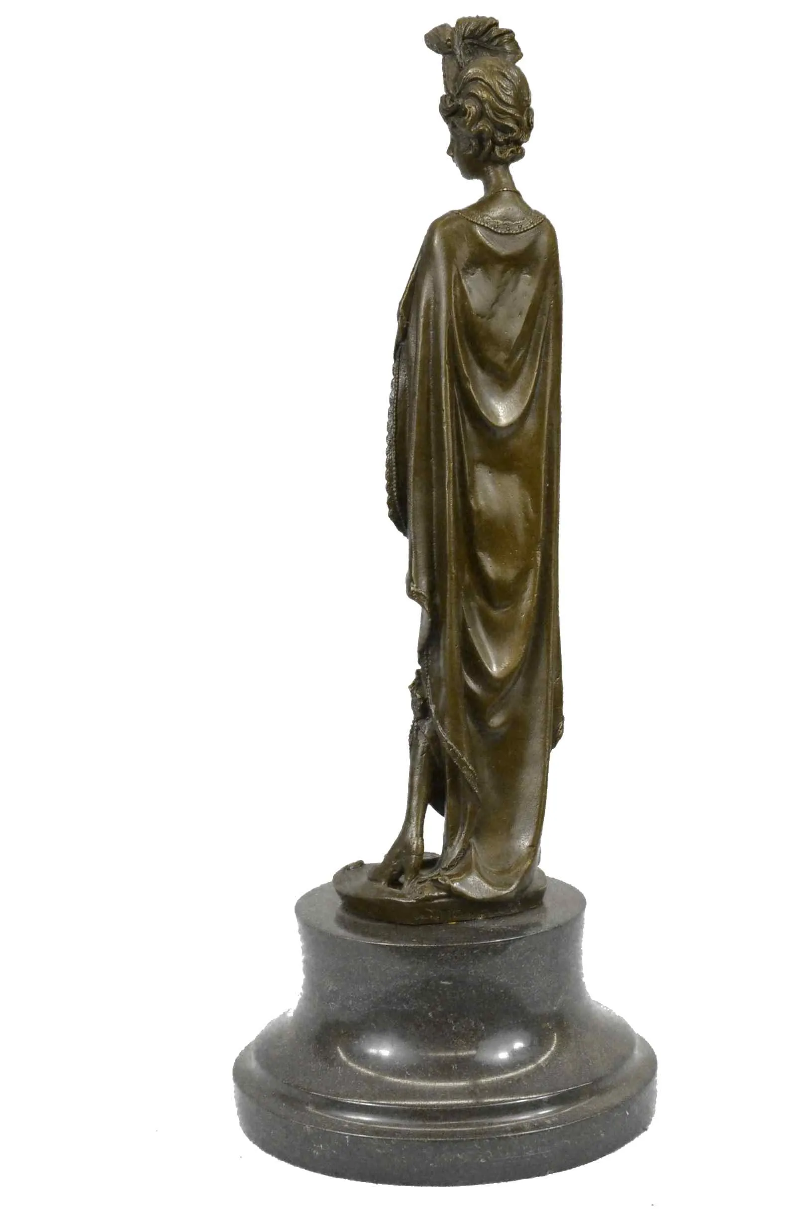 CLEARANCE SALE Dino Decarlo High Society Lady Bronze Art Deco Statue Sculpture