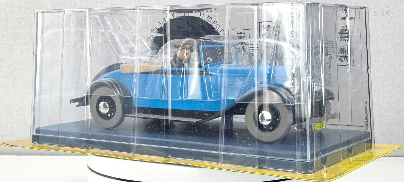 HACHETTE Tintin Car 1/24 # 46 Decapotable - Blue Lotus Rare Model Voiture Figure