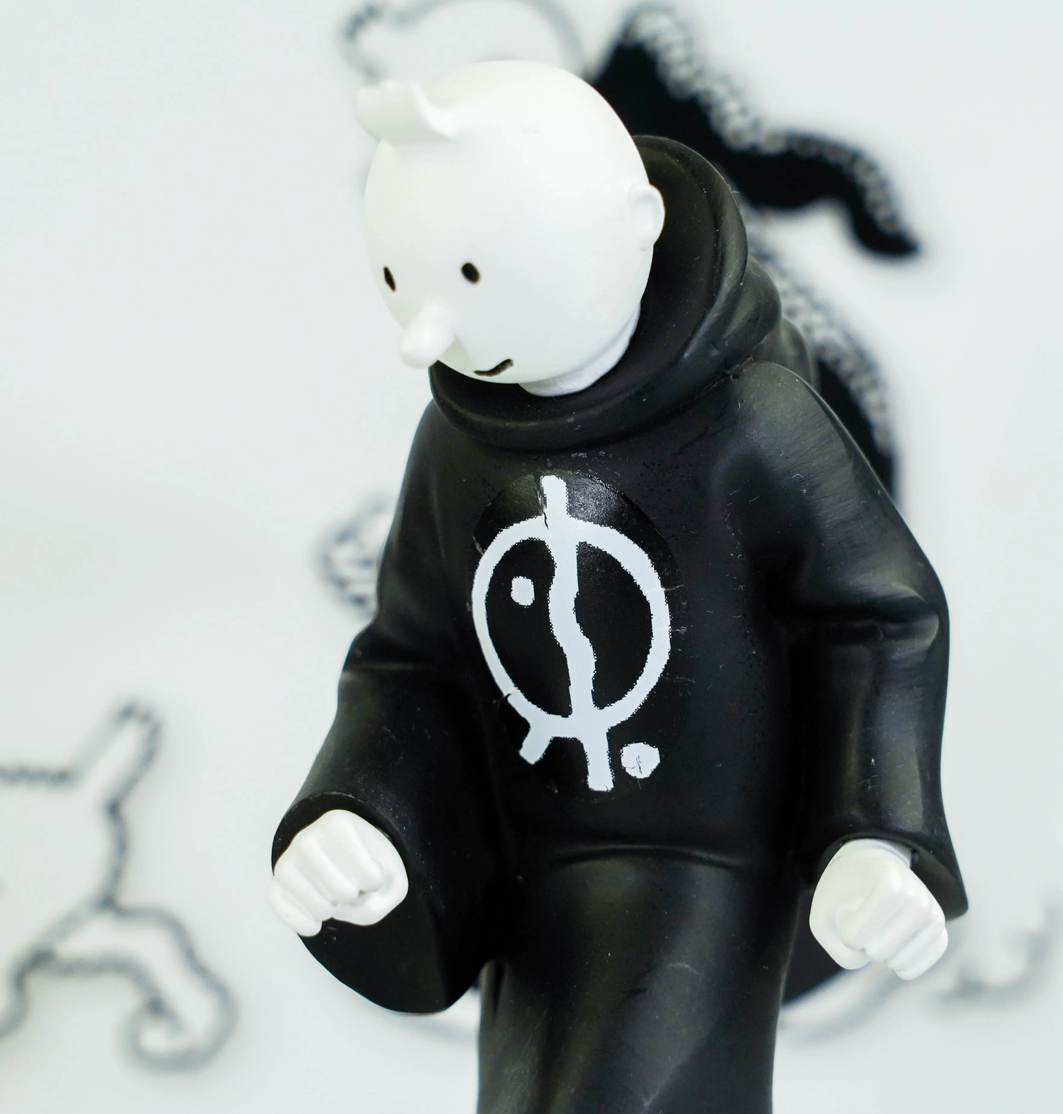 Hors Serie Figurine #5 Tintin in Toga and Snowy Cigars Pharaoh 12cm B&W Resin Model Figure