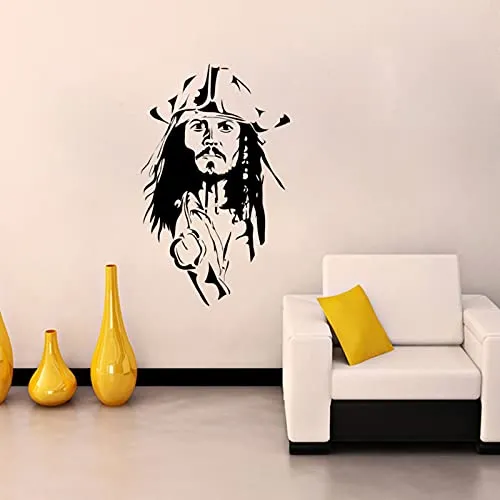 Kaushiki Collection� Captain Jack Wall Sticker for Living Room, Bed Room, Kide Room