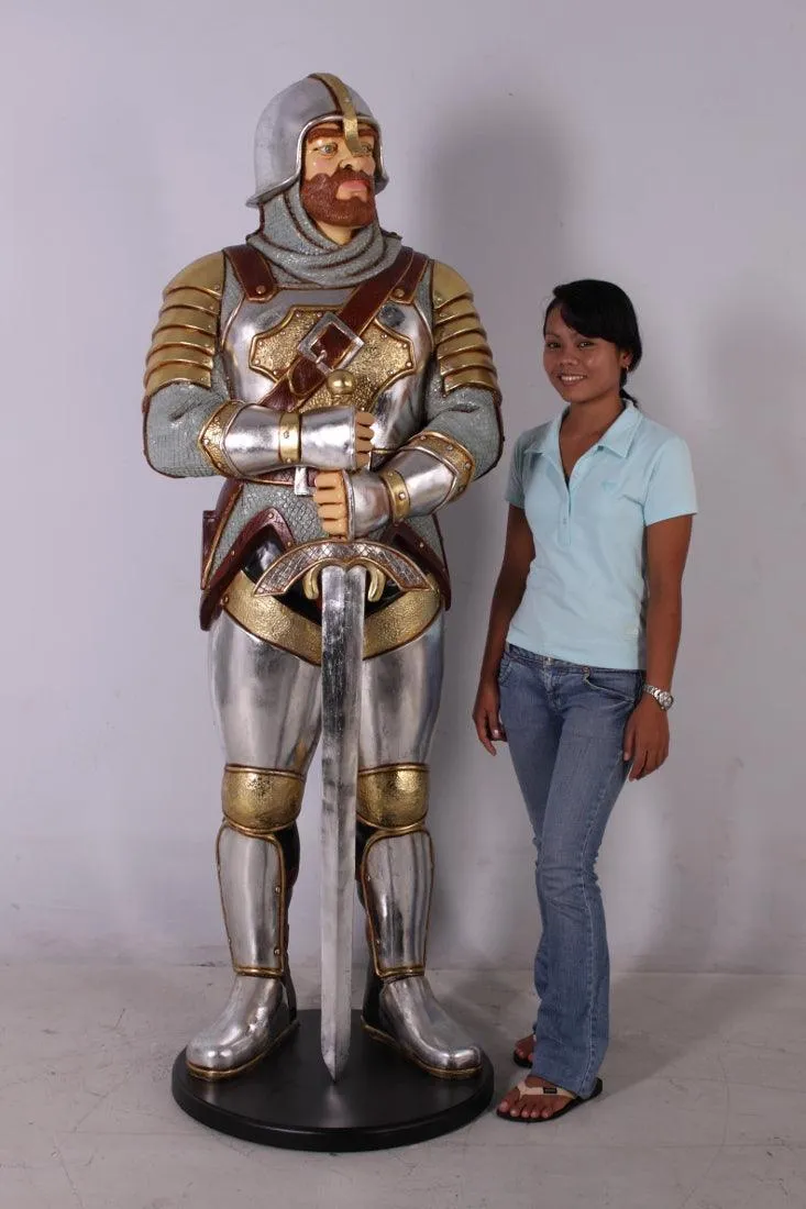 Knight Warrior Life Size Statue