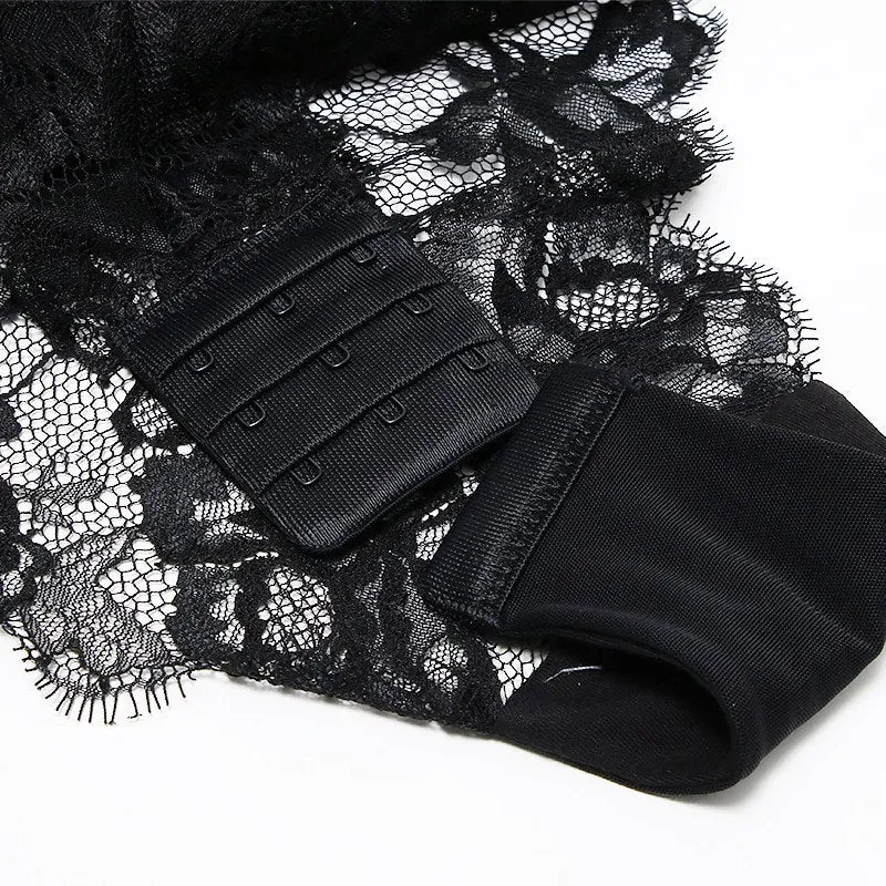 Nightmare Bandage Women's Bodysuit Sexy Hollow Lace Push Up