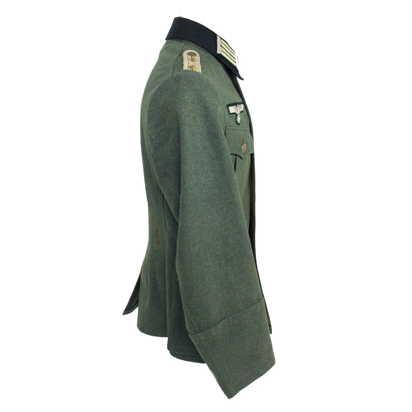 Original German WWII Heer Panzergrenadier Hauptmann Officer's M36 Field Tunic by Schmidt & Zoltsch, Munich