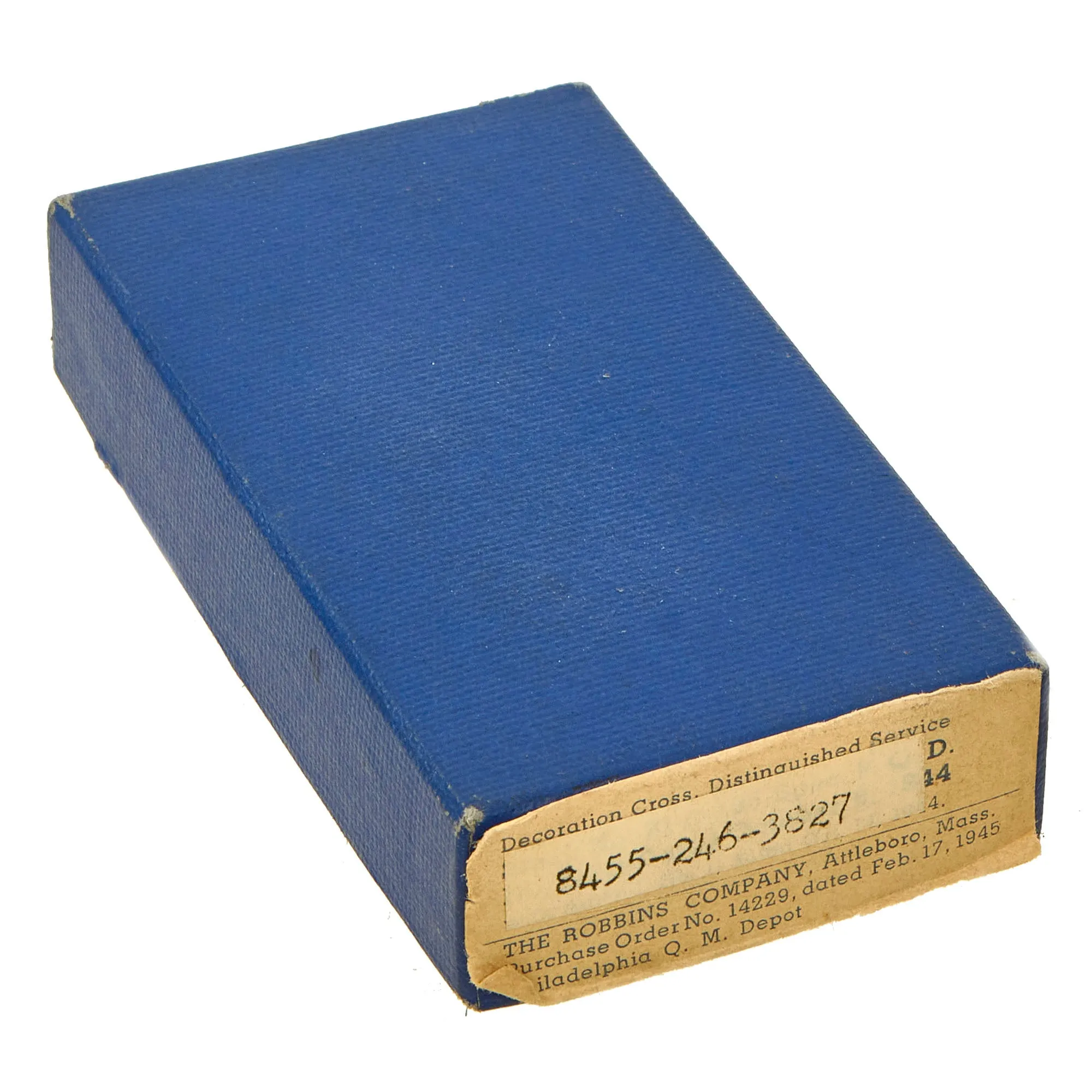 Original U.S. WWII Cased Distinguished Service Cross by Robbins Company in Original Box