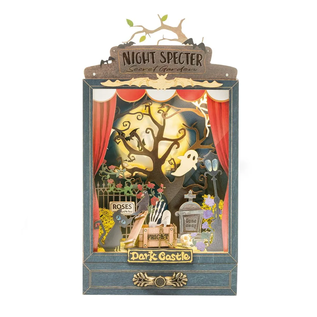 Robotime Rolife Dark Castle DIY Dollhouse Box Theater DS023