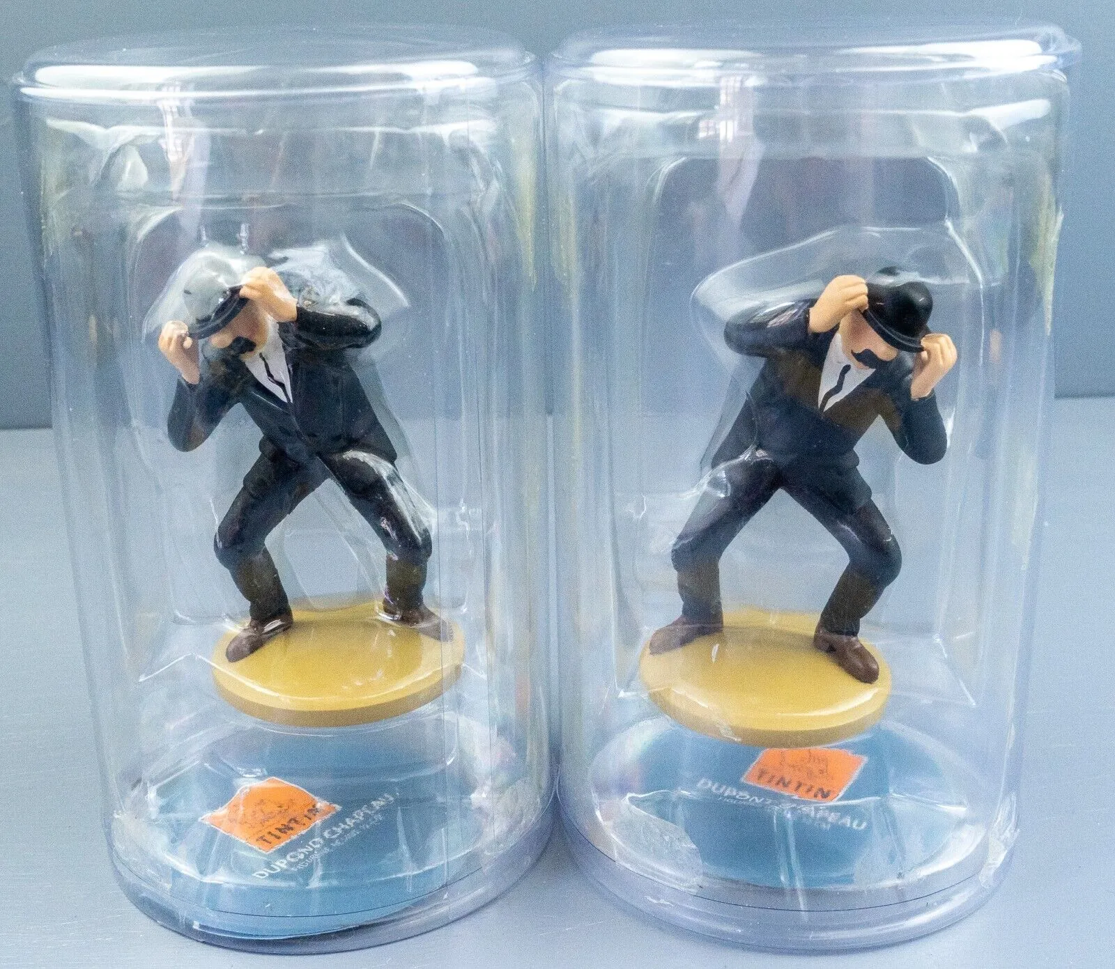 Thomson & Thompson Struggling Set of 2: Tintin Figurine Set Moulinsart 42230 & 42241