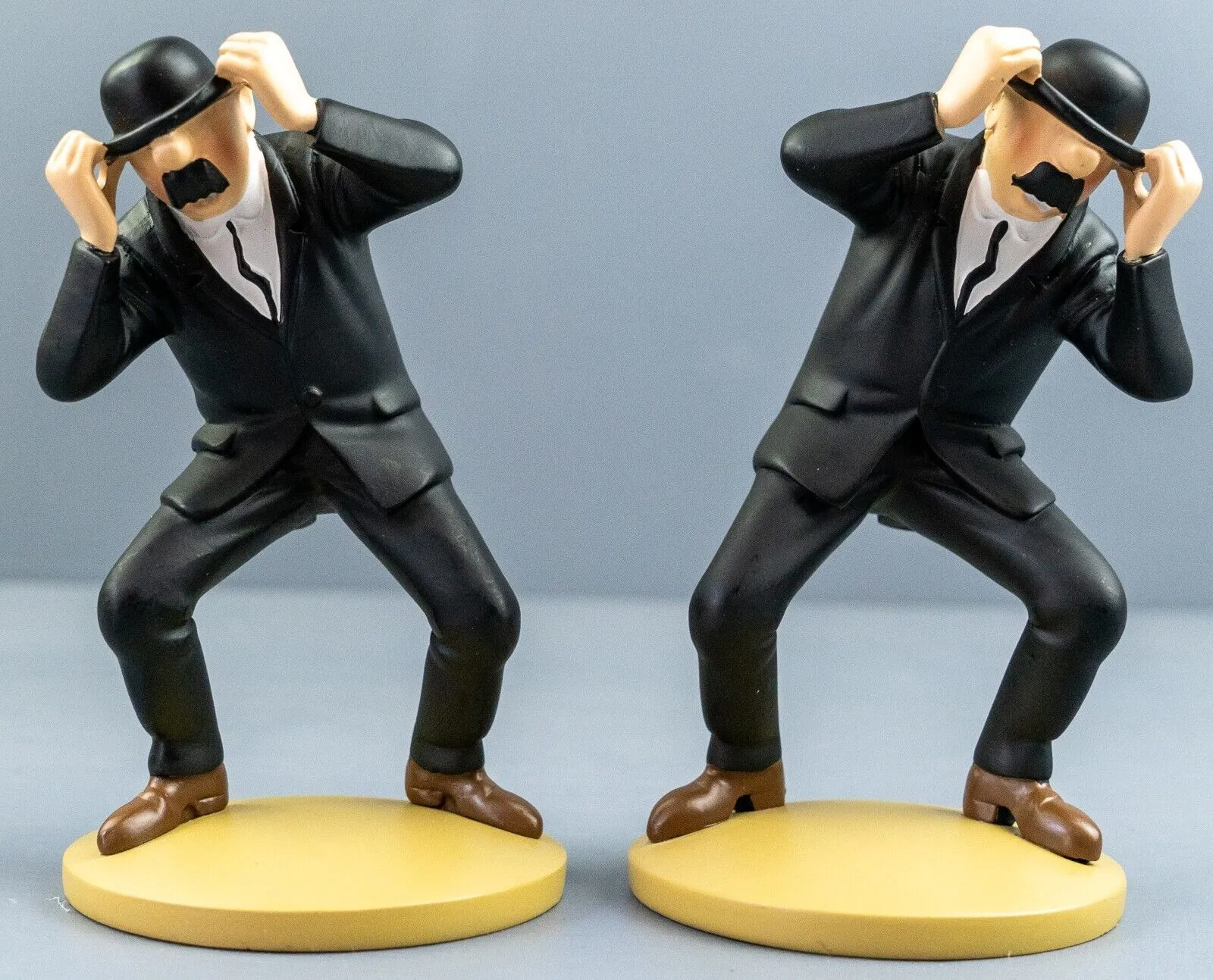 Thomson & Thompson Struggling Set of 2: Tintin Figurine Set Moulinsart 42230 & 42241